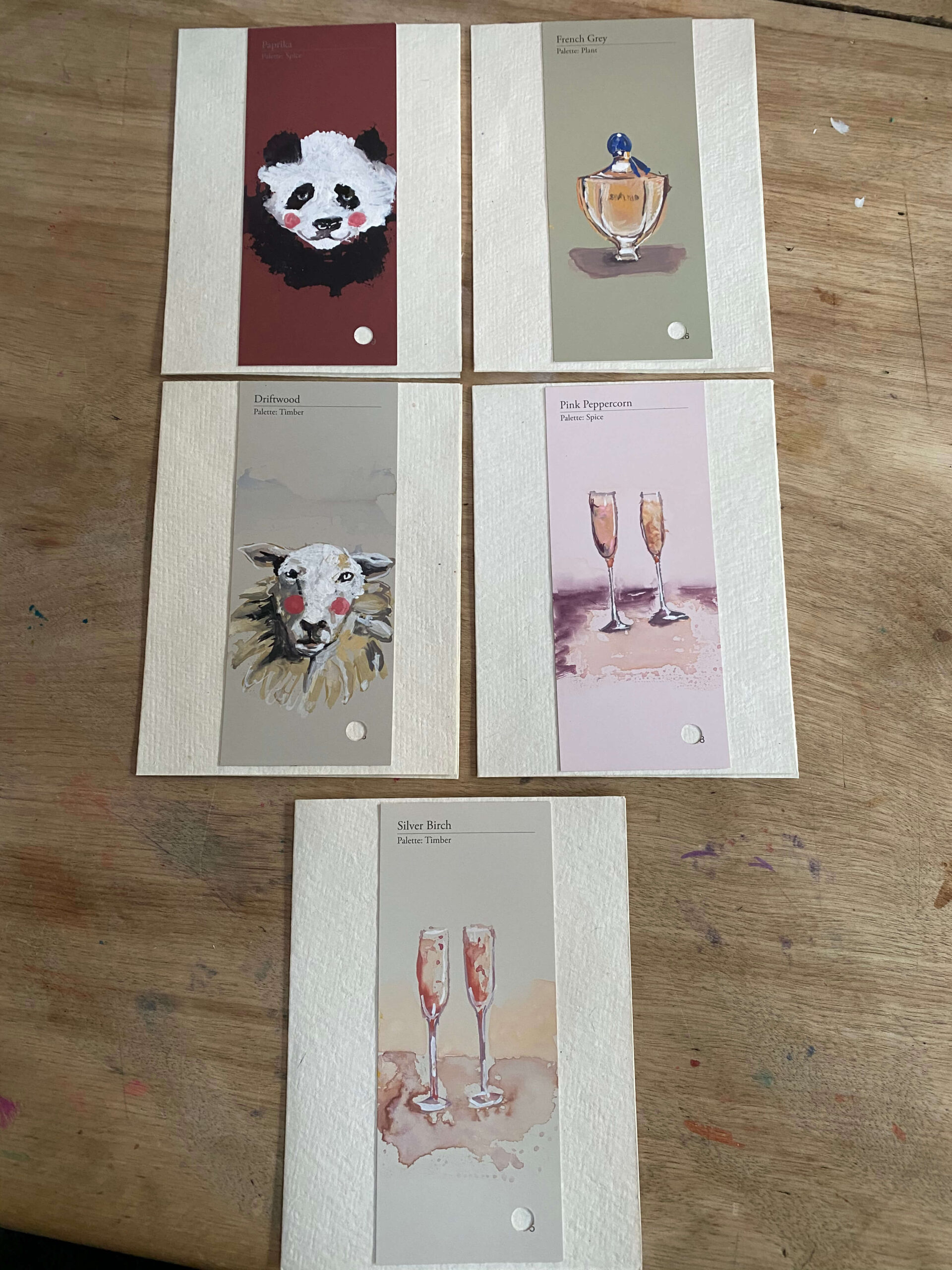 Paint sample cards 1